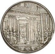 1 Piastra - Clement X Jubilee - DILIGIT DNVS PORTAS SION, Vatican City, 1675 reverse image