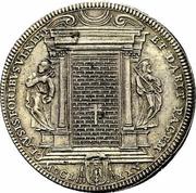 1 Piastra - Clemente X Jubilee - CLAVSIS FORIBVS VENIER ET DABIT PACEM - Bust, Vatican City, 1675 reverse image