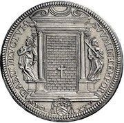 1 Piastra - Clemente X Jubilee - DABIT FRVCTVM SVVMIN TEMPORE, Vatican City, 1675 reverse image