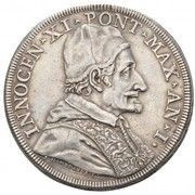 1 Piastra - Innocenzo XI MATTHÆVS APOST SANCTVS - St. Matthew obverse image