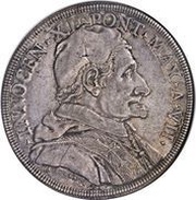 1 Piastra - Innocenzo XI NON PRODERVNT IN DIE VLTIONIS - Bust obverse image