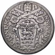 1 Piastra - Innocenzo XI NON PRODERVNT IN DIE VLTIONIS - Arms obverse image