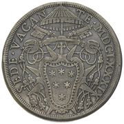 1 Piastra Sede Vacante obverse image
