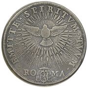 1 Piastra Sede Vacante, Vatican City, 1689 reverse image