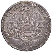 1 Piastra - Innocenzo XII, Vatican City, 1692 reverse image