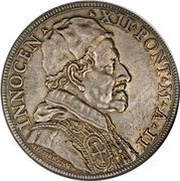 1 Piastra - Innocenzo XII DEVS PACIS CONTERET SATANAM - St. Michael obverse image
