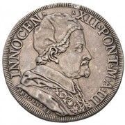 1 Piastra - Innocenzo XII NOVIT ITSTVS CAVSAM PAVPERVM - Charity obverse image