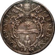 1 Piastra - Clemente XI VIDERVNT OCVLI MEI SALVTARE TVVM - Jesus obverse image