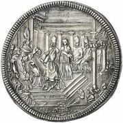 1 Piastra - Clemente XI, Vatican City, 1706 reverse image