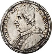 1 Piastra - Clemente XI DONA NOBIS PACEM obverse image
