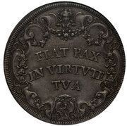 1 Piastra - Clemente XI, Vatican City, 1707 reverse image