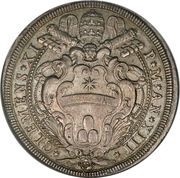 1 Piastra - Clemente XI FONTIS ET FORI ORNAMENTO - Piazza obverse image