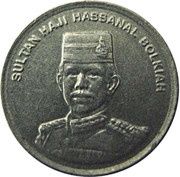 5 Sen - Sultan Hassanal Bolkiah 2nd portrait obverse image