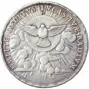 1 Piastra - Annibale Albani Sede Vacante, Vatican City, 1740 reverse image