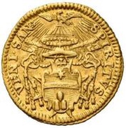 ½ Zecchino Sede Vacante obverse image