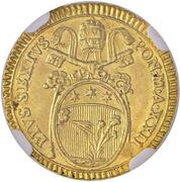 ½ Zecchino - Pius VI obverse image
