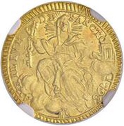 ½ Zecchino - Pius VI, Vatican City, 1796-1797 reverse image