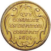 1 Doppia - Innocent XI, Vatican City, 1684 reverse image