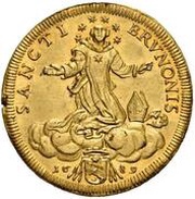 1 Doppia - Alexander VIII, Vatican City, 1689 reverse image