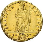 1 Doppia - Innocent XII, Vatican City, 1692 reverse image