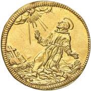 2 Scudi d'Oro - Clemente XI, Vatican City, 1707 reverse image
