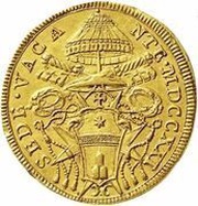 1 Doppia - Annibale Albani Sede Vacante obverse image