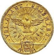1 Doppia - Annibale Albani Sede Vacante, Vatican City, 1721 reverse image
