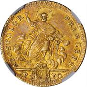 1 Doppia - Pius VI With value, Vatican City, 1776-1785 reverse image