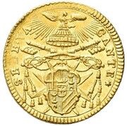 1 Zecchino - Carlo Rezzonico Sede vacante obverse image