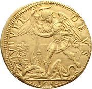 1 Quadrupla - Urban VIII, Vatican City, 1634 reverse image