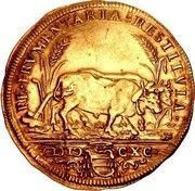 1 Quadrupla - Alexander VIII, Vatican City, 1690 reverse image