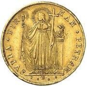 2 Zecchini - Leo XII, Vatican City, 1828 reverse image