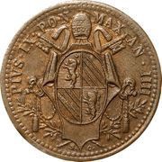 ½ Baiocco - Pio IX Oval shield obverse image