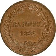 1 Baiocco - Gregorio XVI, Vatican City, 1835-1845 reverse image