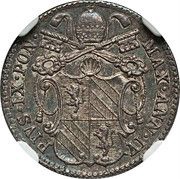 5 Baiocchi - Pio IX 900 Silver obverse image