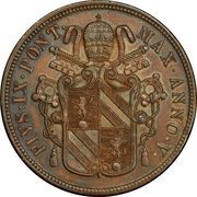 5 Baiocchi - Pio IX Larger shield obverse image