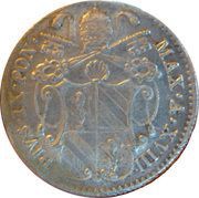 5 Baiocchi - Pio IX 800 Silver obverse image