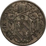 5 Baiocchi - Pio IX 835 Silver obverse image