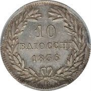10 Baiocchi - Gregorio XVI, Vatican City, 1836-1846 reverse image