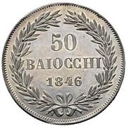 50 Baiocchi - Gregorio XVI, Vatican City, 1835-1846 reverse image
