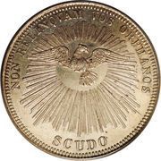 1 Scudo Sede Vacante, Vatican City, 1846 reverse image