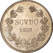 1 Scudo - Pius IX, Vatican City, 1846-1856 reverse image