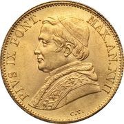 1 Scudo d'Oro - Pio IX Larger diameter obverse image