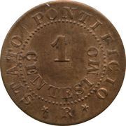 1 Centesimo - Pius IX reverse image
