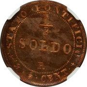 ½ Soldo - Pio IX reverse image