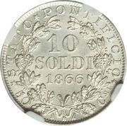 10 Soldi - Pius IX PON· MAX· reverse image