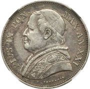 2½ Lire - Pius IX obverse image