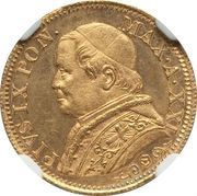 5 Lire d'Oro - Pius IX obverse image