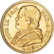 20 Lire - Pius IX obverse image