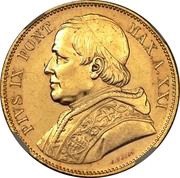 100 Lire - Pius IX obverse image